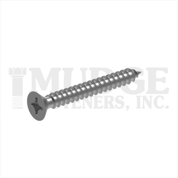 10208A125SS #8X1-1/4 PHILLIPS FLAT SMS STAINLESS