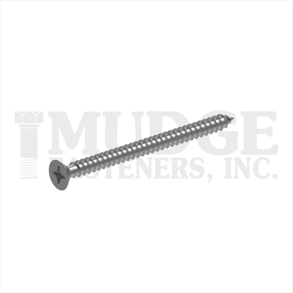 10208A200SS #8 X 2     PHIL FLAT SMS STAINLESS STEEL