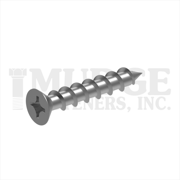 10208C100BO #8X1 PHIL FLAT PARTICLE BOARD SCREW, BLACK OXIDE