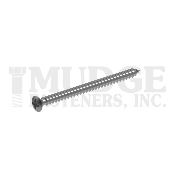 10312A300SS #12X3 PHILLIPS OVAL SMS STAINLESS STEEL