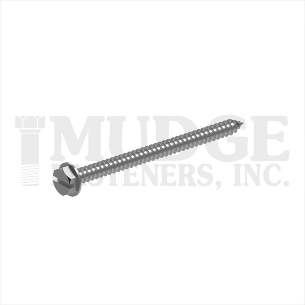 11110A250SS #10X2-1/2 SLOT HEX WASHER HEAD SMS STAINLESS STEEL