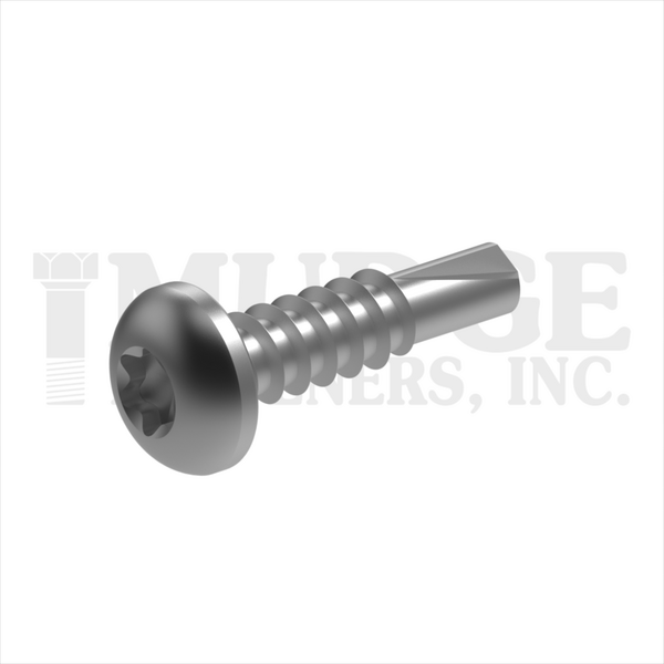 130T10T075SS188 #10 X 3/4" 6-LOBE PAN HEAD SELF-DRILL 18-8 STAINLESS