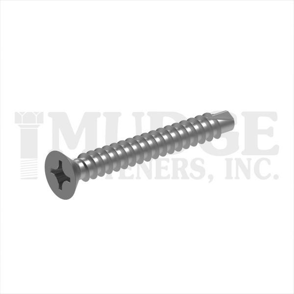 13208T125SS188 #8 X 1-1/4 PHIL FLAT SELF DRILL 18-8 STAINLESS