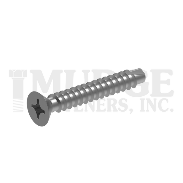 13210T125SSBO #10X1-1/4 PHIL FLAT SELF-DRILL STLNS BLK 410 STAINLESS BLACK OXIDE