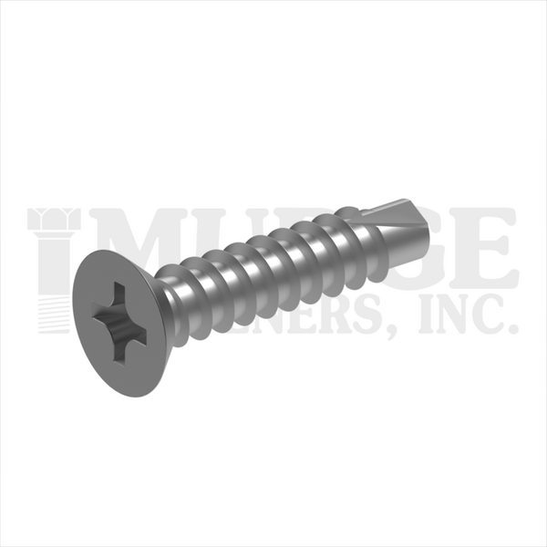 132S14T125SS188 #14X1-1/4 SQUARE FLAT SELF-DRILL STAINLESS 18-8