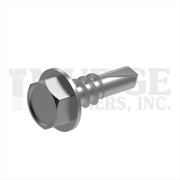 13708T050SS #8X1/2 HEX WASHER SELF DRILL STAINLESS 410