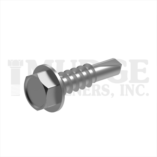 13708T062SS188 #8X5/8 HEX WASHER SELF DRILL 18-8 STAINLESS