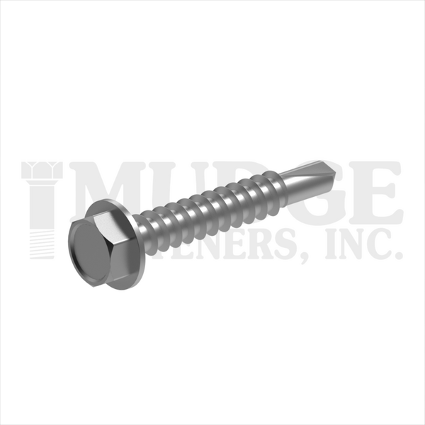 13708T100SS #8X1 HEX WASHER SELF DRILL STAINLESS STEEL