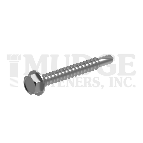 13708T125SS #8X1-1/4 HEX WASHER SELF DRILL STAINLESS