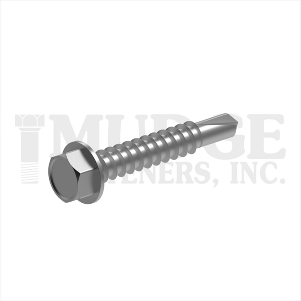 13712T125SS #12X1-1/4 HEXWASHER SELF DRILL STAINLESS