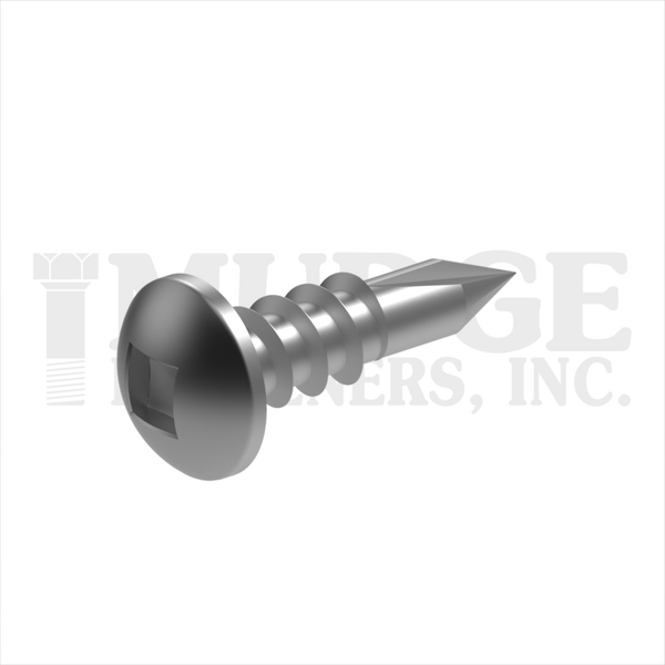 14006T050SSWP #6X1/2 SQUARE PAN SELF-DRILL STAINLESS WHITE PAINT