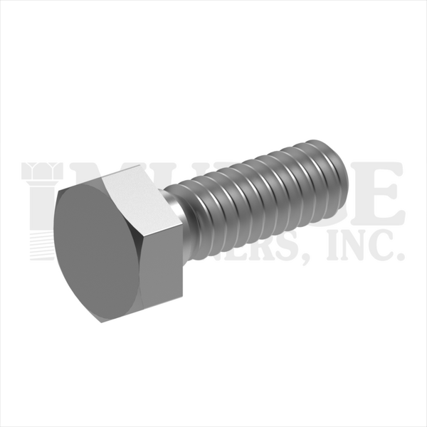 201025C0075SSGP 1/4-20X3/4 HEX BOLT STAINLESS STEEL W/GREEN PAINTED HEAD