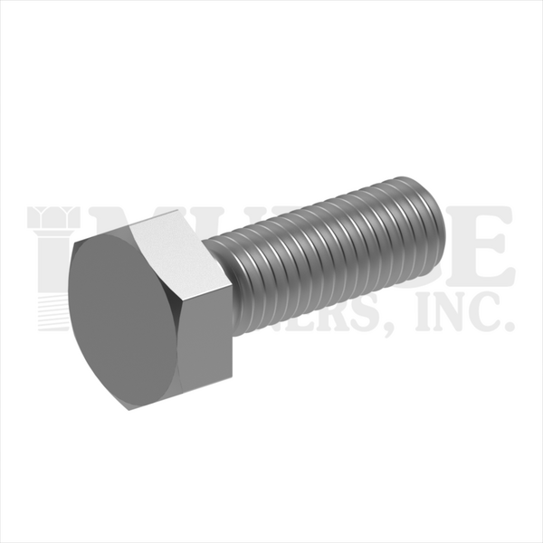 201025F0075BR 1/4-28X3/4 HEX BOLT SOLID BRASS