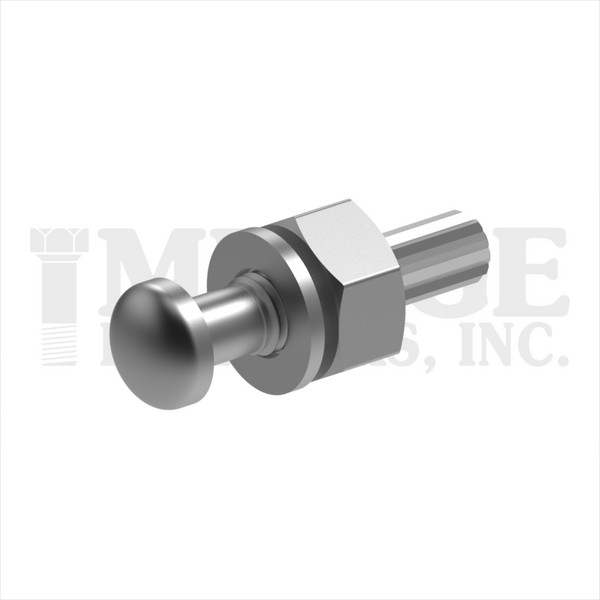 217075C0225PN 3/4-10X2-1/4 DOME A325 TENS.CONTROL BOLT ASSEMBLED W/2H NUTS & F436 WASHERS PLAIN