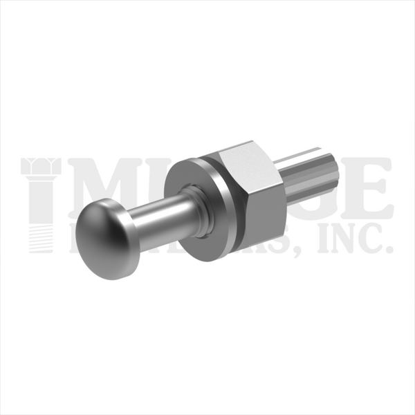 217075C0275PN 3/4-10X2-3/4 DOME A325 TENS.CONTROL BOLT ASSEMBLED W/2H NUTS & F436 WASHERS PLAIN