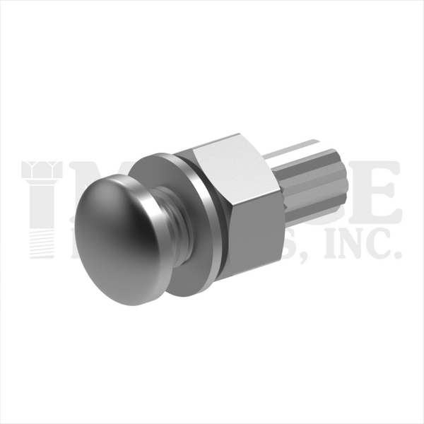 217100C0225PN 1"-8X2-1/4" DOME A325 TENSION CONTROL BOLT ASSEMBLED W/2H NUTS & F436 WASHERS PLAIN