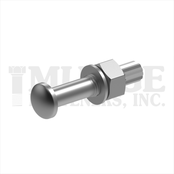 217100C0450PN 1"-8X4-1/2" DOME A325 TENSION CONTROL BOLT ASSEMBLED W/DH NUTS & F436 WASHERS PLAIN