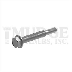 #12-24X1-1/2 HEX WASHER SELF DRILL #5 PT, 410 STAINLESS