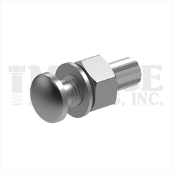 1"-8 X 2-1/2 DOME A325 TENS.CONTROL BOLT ASSEMBLED W/2H NUTS & F436 WASHERS PLAIN